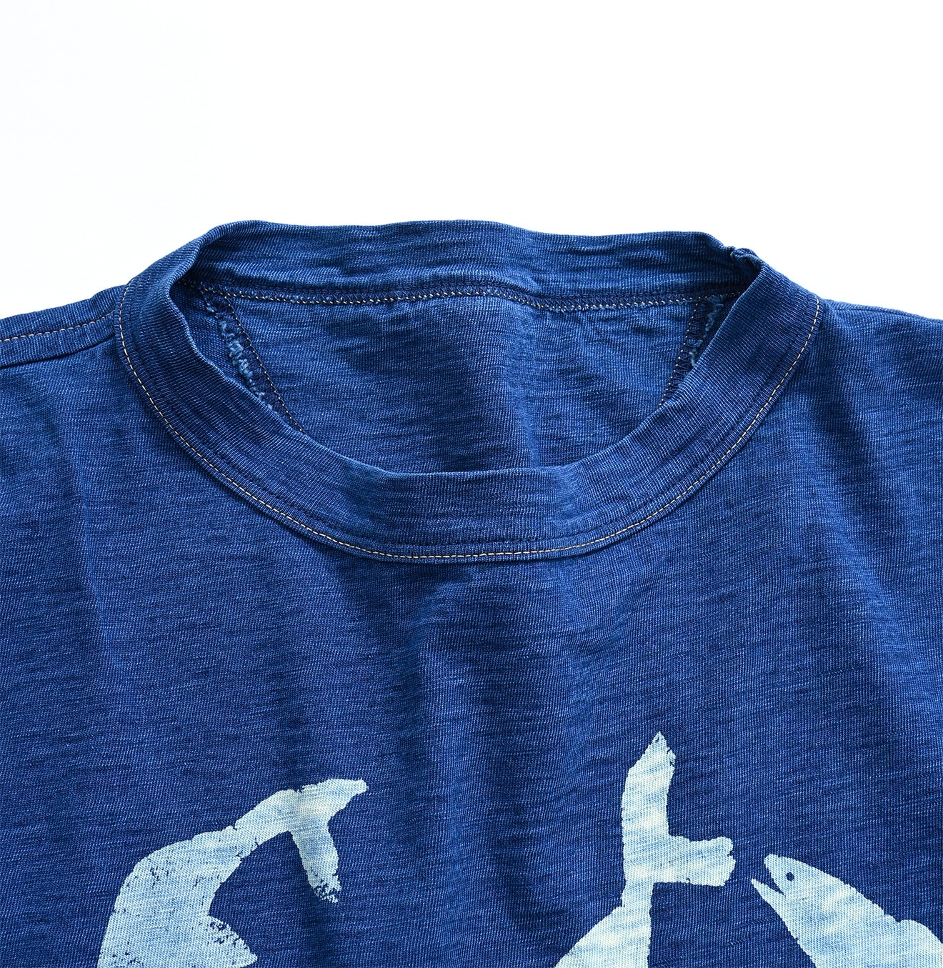お店で人気の商品 美品 人気 45R スマアール刺繍の45星Tシャツ（再び・インディゴ） 藍染 得割60%:12353円  ブランド:フォーティファイブアール Tシャツ/カットソー (3/4丈/長袖)