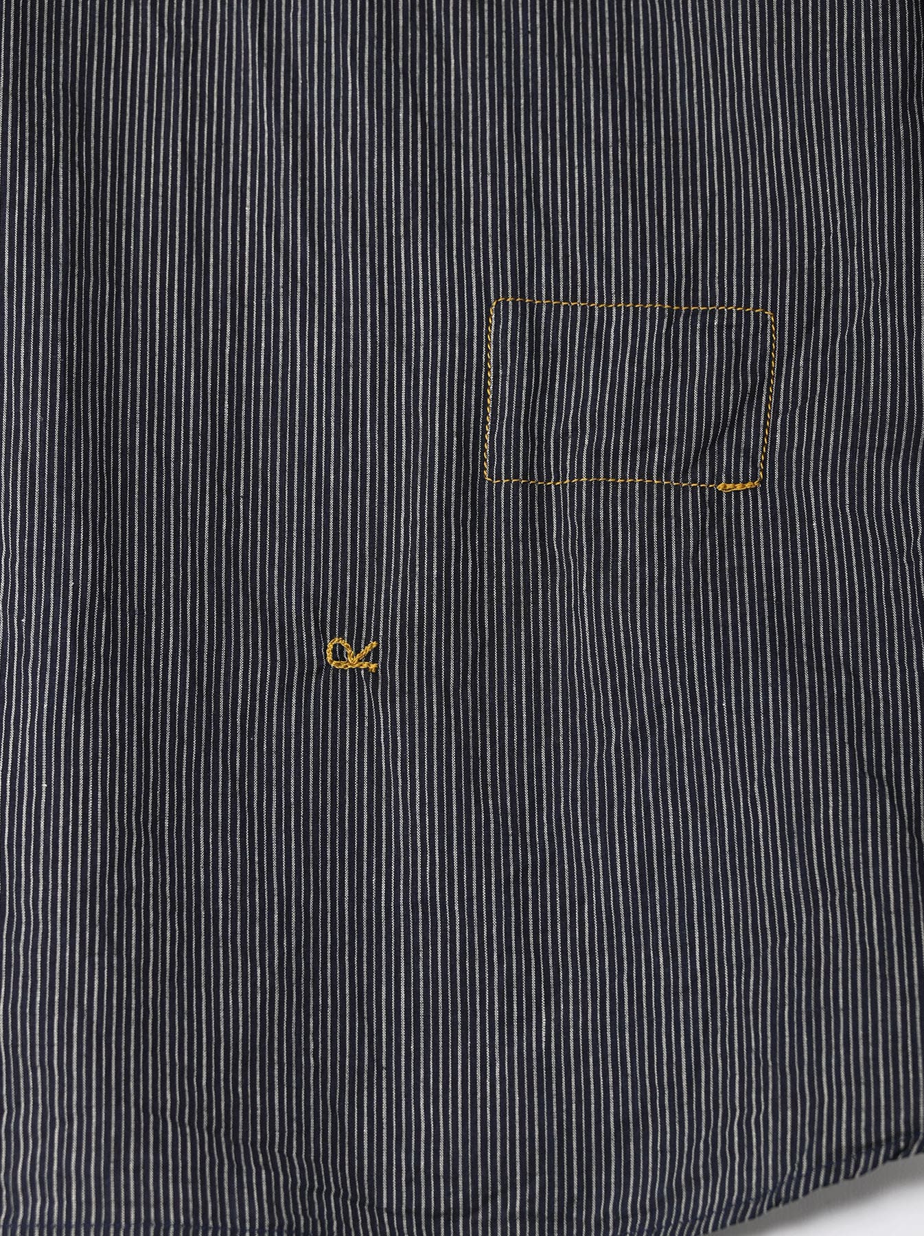 ヒッコリータペットの908オーシャンスタンドシャツ（インディゴ）