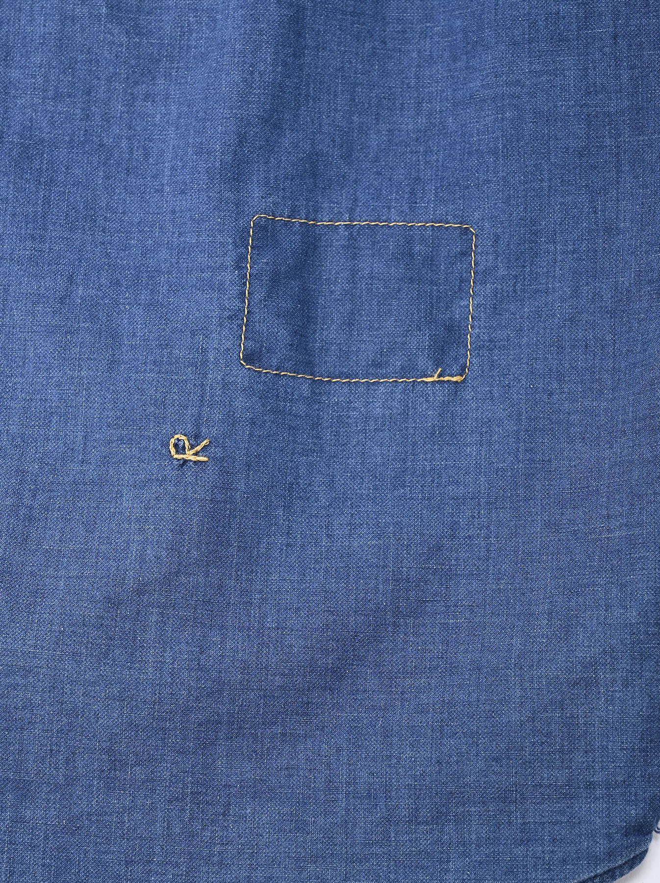 平×ガーゼの908オーシャンシャツ（インディゴ加工）
