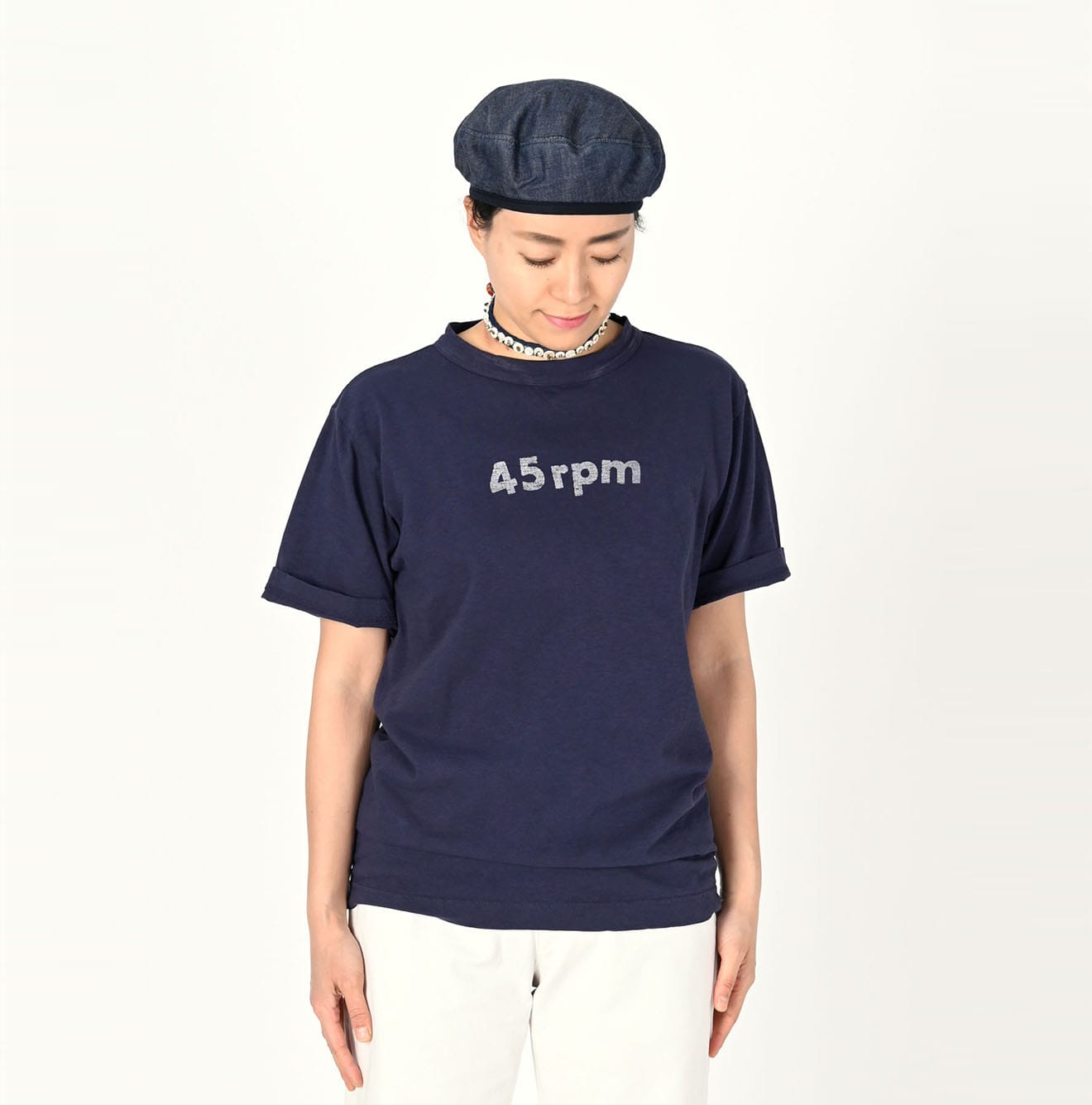 45rpm 45R ブルフラワープリントの908Tシャツ ¥14,300 | www.mxfactory.fr