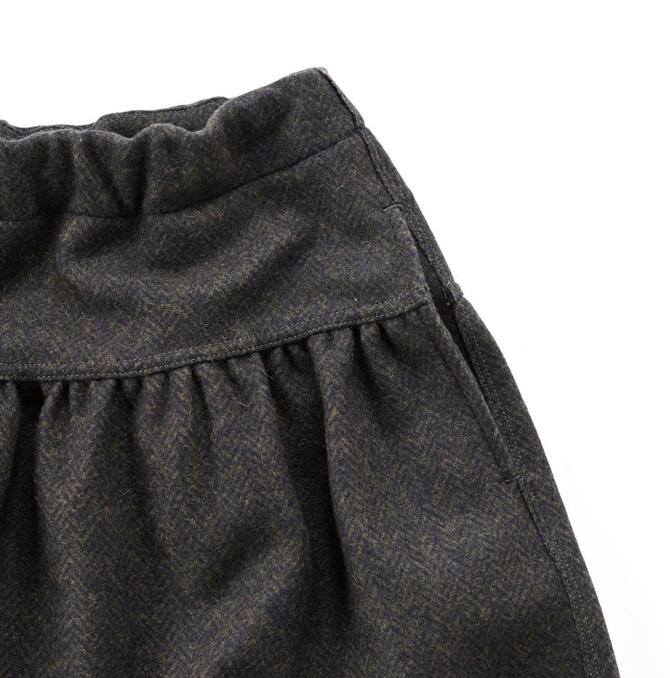 45R（フォーティーファイブアール）| ジャージフラノのギャザースカート ロングスカート 激安商品