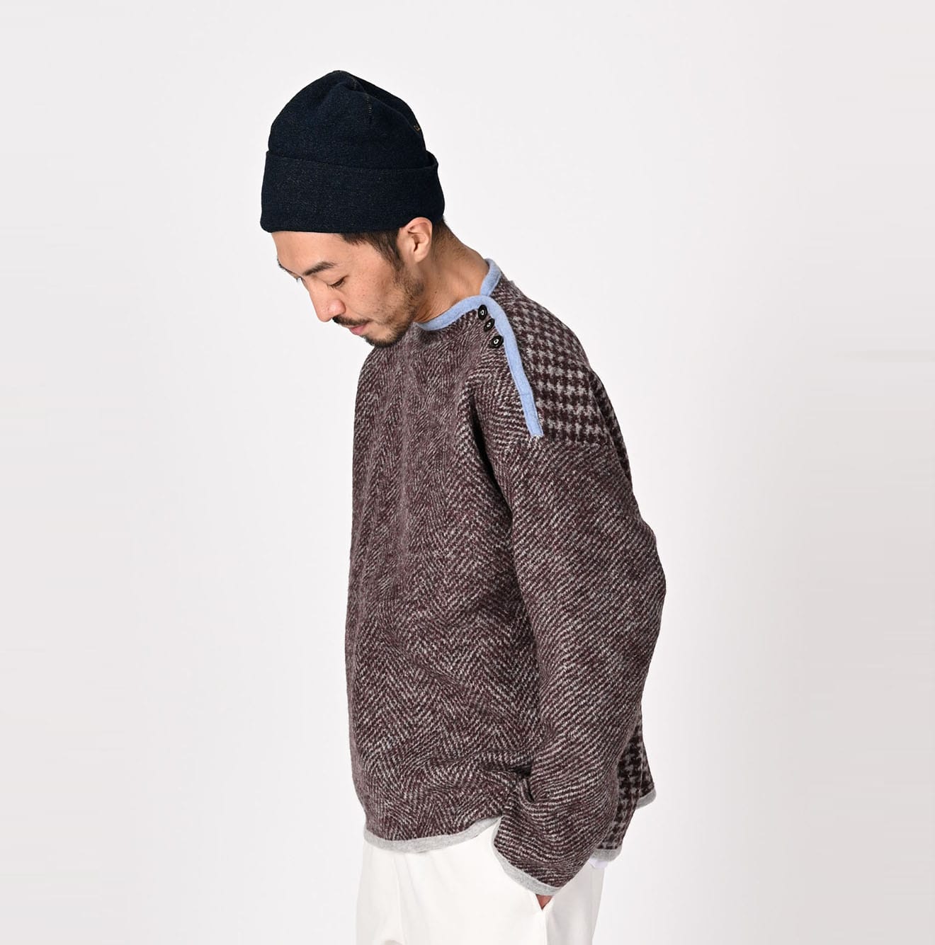 編み柄の908シーマンズセーター