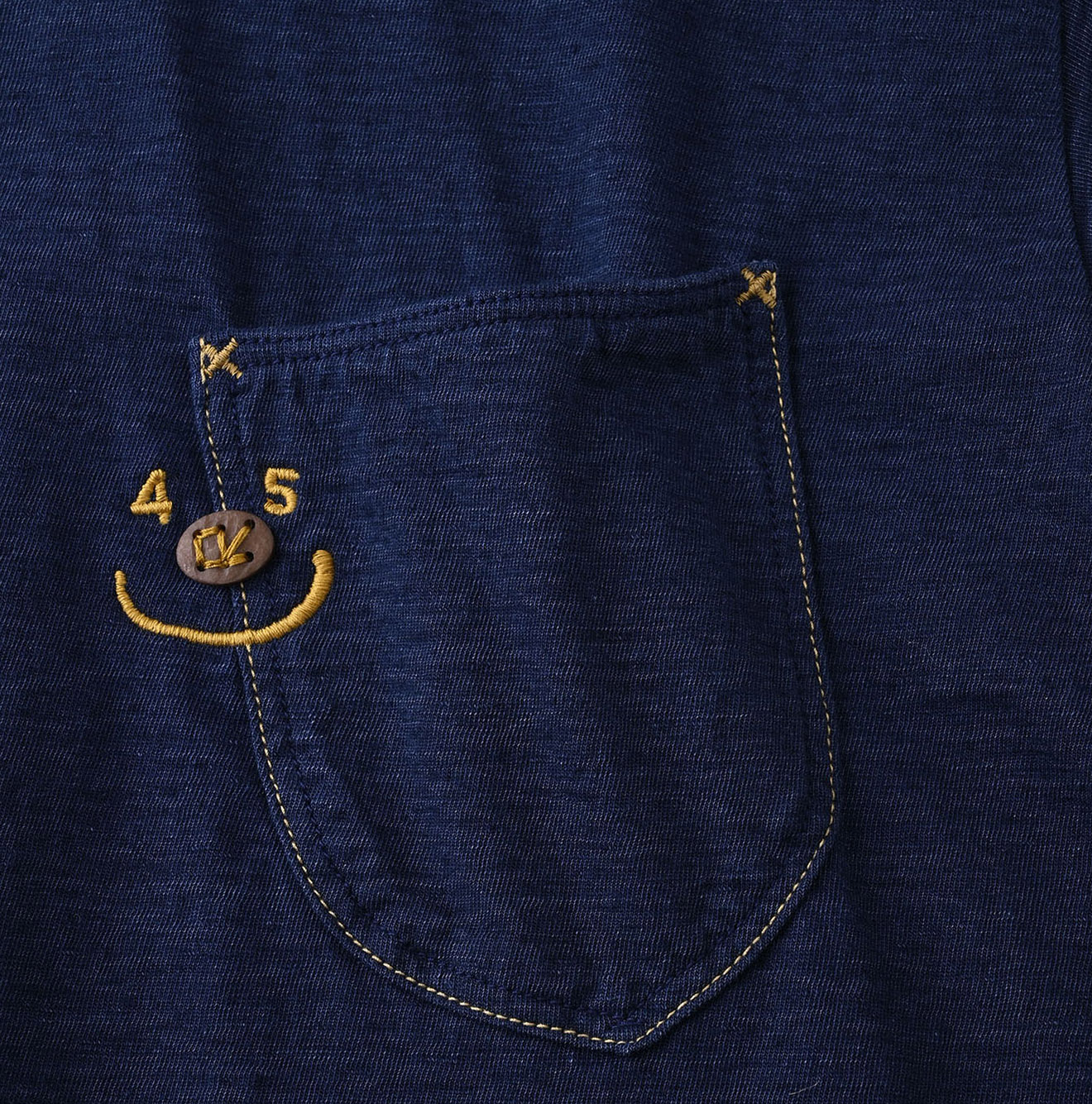 スマアール刺繍の908オーシャンTシャツ（インディゴ）