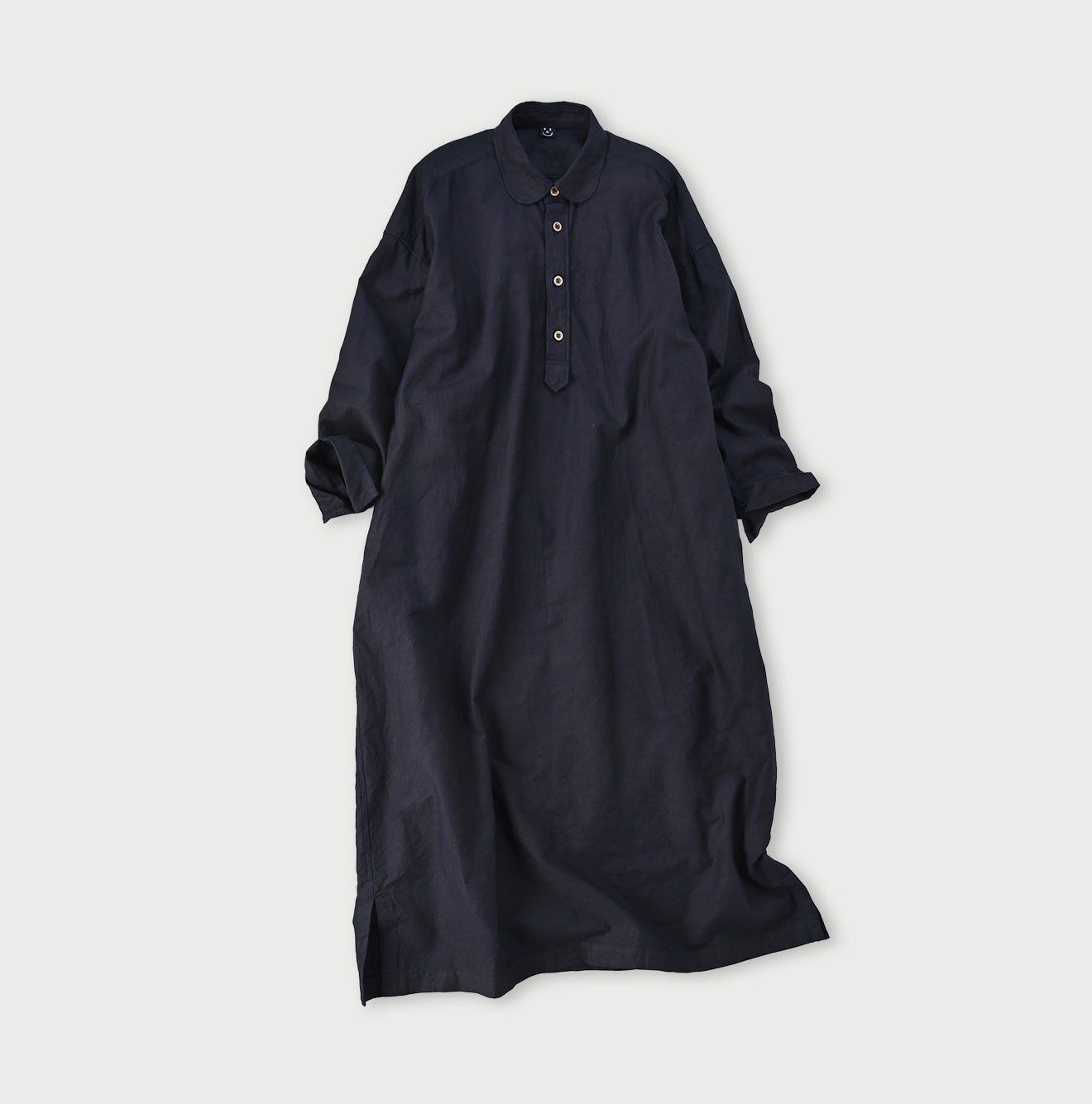 45RスーピマオックスのMシャツドレス（インディゴ）: WOMEN｜45R