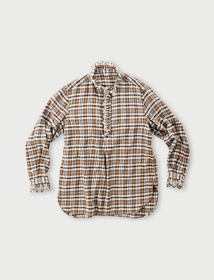美品 2020秋冬 45R インドうすネルのシャツジャケット-