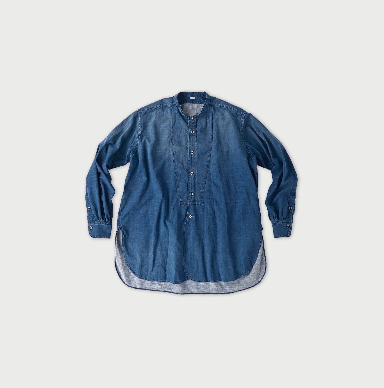 平×ガーゼの908ビッグッグーシャツ（インディゴ加工・サイズ3・4）